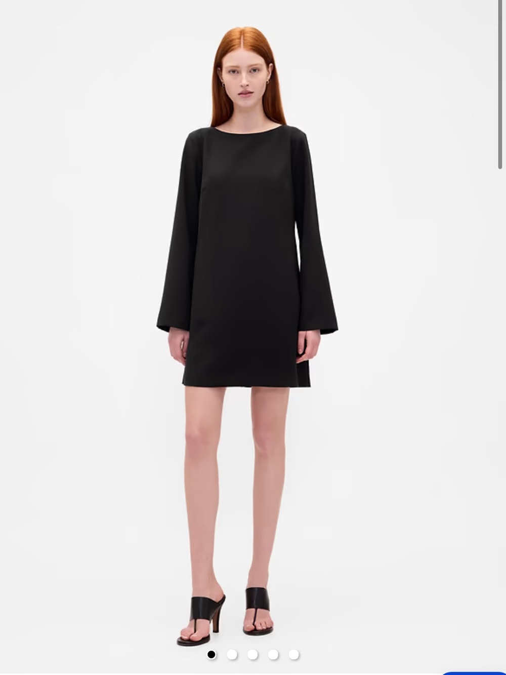 NWT Gap Boatneck Mini Shift Black Dress